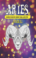 Jumbo Coloring Books para adultos - Nivel fácil - Animal - Aries