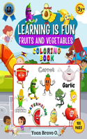 Fruits and Vegetables Coloring Book