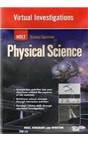 Holt Science Spectrum: Physical Science with Earth and Space Science: Virtual Investigations CD-ROM