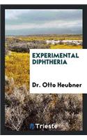 Experimental Diphtheria