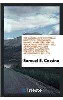 The Naturalists' Universal Directory
