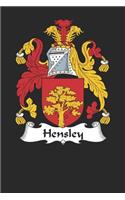 Hensley: Hensley Coat of Arms and Family Crest Notebook Journal (6 x 9 - 100 pages)