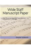 Wide Staff Manuscript Paper