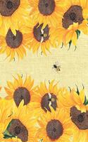 Journal: Sunflower Diary With Flowers And Bees