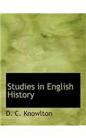 Studies in English History