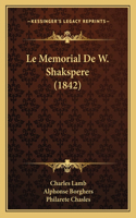 Memorial De W. Shakspere (1842)