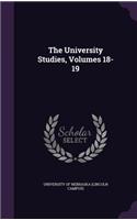 The University Studies, Volumes 18-19