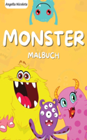 Monster Malbuch: für Kinder von 4-8 Jahren - Ein lustiges Malbuch für Aktivitäten