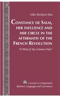 Constance de Salm, Her Influence and Her Circle in the Aftermath of the French Revolution