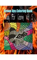 Grown Ups Coloring Book Ready For Coloring Vol. 5 Mandalas