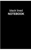 Black Lined Notebook