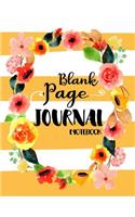 Blank Page Journal Notebook