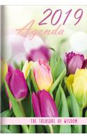 The Treasure of Wisdom - 2019 Daily Agenda - Tulips: A Daily Calendar, Schedule, and Appointment Book with an Inspirational Quotation or Bible Verse for Each Day of the Year