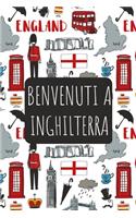 Benvenuti a Inghilterra: 6x9 Diario di viaggio I Taccuino con liste di controllo da compilare I Un regalo perfetto per il tuo viaggio in Inghilterra e per ogni viaggiatore