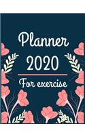 Planner 2020 for exercise