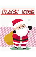 Sketchbook For Beginners Best Gift Ideas Christmas: Unlined Unruled Journal Book With Blank Pages & Sketch Book - Over - Cartoon # Themed Size 8.5 X 11 INCH 110 Page Free Prints Good Gifts.