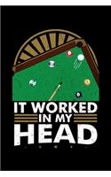 It Worked in My Head: A Journal, Notepad, or Diary to write down your thoughts. - 120 Page - 6x9 - College Ruled Journal - Writing Book, Personal Writing Space, Doodle, N