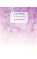 Marble Notebook: Graph Cute Composition Notebook for Girls Teens Kids Adult Business School Writing Notes Journal - (7,5 x 9,25 inches - 100 white cream Pages 50 She