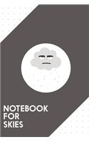 Notebook for Skies: Dotted Journal with Snow cloud Design - Cool Gift for a friend or family who loves heaven presents! - 6x9" - 180 White dotted pages - You Can Use It