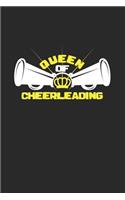 Queen of cheerleading: 6x9 Cheerleading - blank with numbers paper - notebook - notes