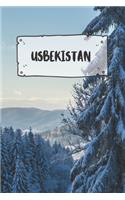 Usbekistan: Liniertes Reisetagebuch Notizbuch oder Reise Notizheft liniert - Reisen Journal für Männer und Frauen mit Linien