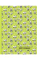 Pandas Sketchbook: Panda Gifts: Blank Drawing Paper Sketch Book: Large Notebook for Doodling or Sketching 8.5" x 11"