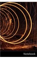 Notebook: Viruta De Hierro, Oscuro, Firespin, Espiral Cuaderno / Diario / Libro de escritura / Notas - 6 x 9 pulgadas (15.24 x 22.86 cm), 150 páginas, superfi