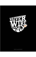 Waiver Wire Donkey: Genkouyoushi Notebook(858 Genkouyoushi Notebook)