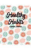 Healthy Habits: 3 Month Journal Fresh Citrus