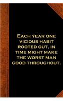 2019 Daily Planner Ben Franklin Quote Vicious Habit Vintage Style: 2019 Planners Calendars Organizers Datebooks Appointment Books Agendas