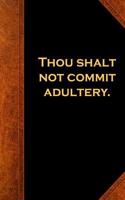 Religious Journal 6th Commandment Vintage Style Traditional: (notebook, Diary, Blank Book)
