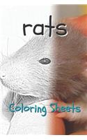 Rat Coloring Sheets: 30 Rat Drawings, Coloring Sheets Adults Relaxation, Coloring Book for Kids, for Girls, Volume 2