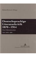 Deutschsprachige Literaturkritik 1870-1914