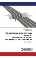 Sravnenie Raschetnykh Otsenok Plavnosti Khoda Legkovogo Avtomobilya