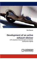 Development of an active exhaust silencer