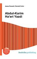 Abdul-Karim Ha'eri Yazdi: (English)