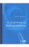A Grammar of Biblical Hebrew