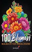 100 Blumen - Malbuch für Erwachsene