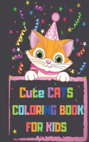 Cute Cats Coloring Book for Kids