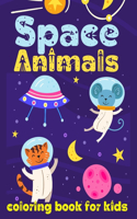 Space Animals Coloring Book For Kids