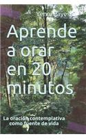 Aprende a orar en 20 minutos: La oración contemplativa como fuente de vida