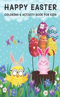 Happy Easter Coloring & Activity Book for Kids
