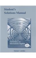 Student's Solutions Manual for Elementary and Intermediate Algebra