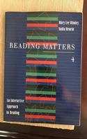 Reading Matters: an Interactive Approach to Reading