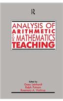 Analysis of Arithmetic for Mathematics Teaching