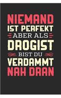 Niemand Ist Perfekt Aber ALS Drogist Bist Du Verdammt Nah Dran: Notizbuch A5 liniert 120 Seiten, Notizheft / Tagebuch / Reise Journal, perfektes Geschenk für Drogisten