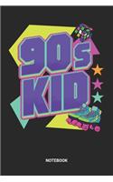 90s Kid Notebook: Retro Back to the 90s Themed Notebook (6x9 inches) with Blank Pages ideal as a vintage 1990s memory Journal. Perfect as a Guest Book or Sketchbook f