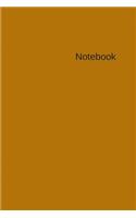 Notebook: Lined Composition Notebook Collage Ruled Notebook (Large 6×9 inches) with 120 pages -- Gold Simple Hardcover. Cute Gifts for Women.