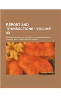 Report and Transactions (Volume 52)