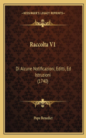 Raccolta V1: Di Alcune Notificazioni, Editti, Ed Istruzioni (1740)(Italian)